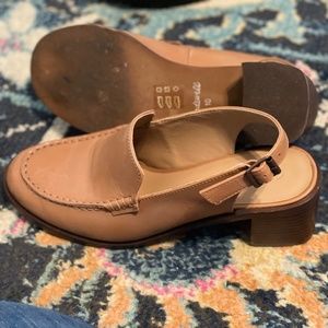 Madewell Sling back Chunky Loafer size 10